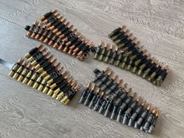 Ленты для пулемета ПКМ в подборке из 4х разных цветов. Макеты отборные, выставочное качество. Заказать можно в нашем интернет-магазине