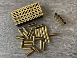 Гильзы .357 Magnum / 9х33R, S&B, декапсюлированы и обжаты, латунь