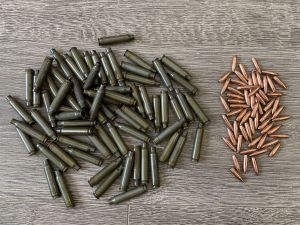 Комплект 223 Remington гильза острел, БПЗ + пуля 4.0 новая, Эконом