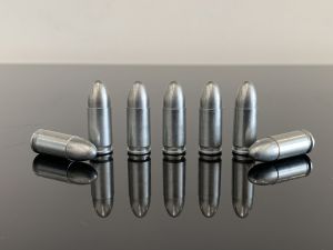 9х19 Luger, FMJ, для глушителя, Subsonic, тяжелые, оцинковка, Silver