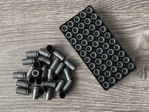 Гильзы 9х17 / 380 ACP, серые, Обжаты+Декап, отстрел, Tulammo, сталь в сером полимере 500M11305