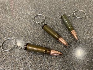 Брелок патрона Автомат Калашникова 7.62х39 АКМ, зеленые