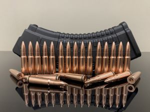 Магазин АК-47 + 30 патронов 7.62х39, омедненные, без капсюля, PREMIUM 500M11660