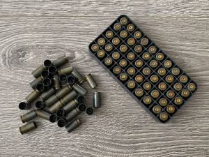 Гильзы 9х19 Luger Зеленые, отстрел БПЗ 500M11704