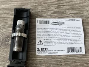 Кримповочная матрица 9х18 Макаров, LEE 9mm Makarov Carbide Factory Crimp Die 90807 для снаряжения патронов 500M11795