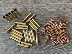 Комплект 7.62х38 Наган, НОВЫЕ, импорт PPU + пуля тупоносая, боксер 500M11808