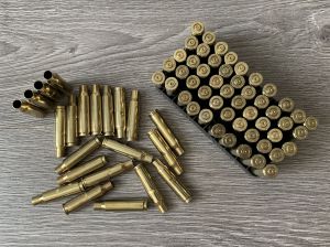Гильзы 308 Win, отстрел, эконом, с замятиями, LVE, латунь, бердан 500M11868