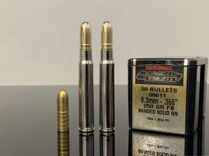 9.3х62 Mauser, Barnes Banded Solid RN, никель 500M11879