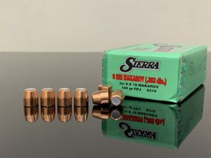 Пули 9х18 Макаров / Makarov, Sierra FPJ / HP, 6.48г (100gr), Импорт 500M11895