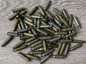 Гильзы 5.45х39, отстрел, БПЗ, сталь в зеленом лаке, Эконом 500M10350